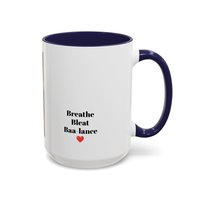 Yoga Goat Illustration Mug | Accent Coffee Mug