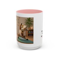 Yoga Goat Illustration Mug | Accent Coffee Mug