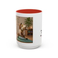 Yoga Goat Illustration Mug | Accent Coffee Mug