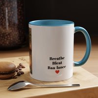 Yoga Goat Illustration Mug | Accent Coffee Mug