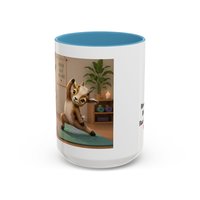 Yoga Goat Illustration Mug | Accent Coffee Mug
