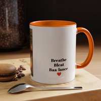 Yoga Goat Illustration Mug | Accent Coffee Mug