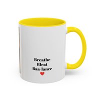 Yoga Goat Illustration Mug | Accent Coffee Mug