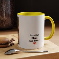 Yoga Goat Illustration Mug | Accent Coffee Mug
