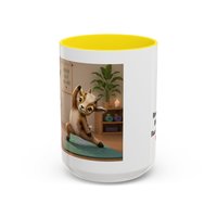 Yoga Goat Illustration Mug | Accent Coffee Mug