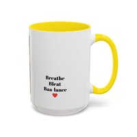Yoga Goat Illustration Mug | Accent Coffee Mug