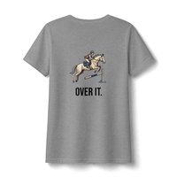 Equestrian Jumping Horse Over It | V-Neck Tee