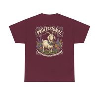Professional Stress Management Consultant Goat Tee | Garden Herbs Floral Goat Illustration