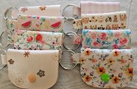 Small Snap-Closure Keychain Pouches