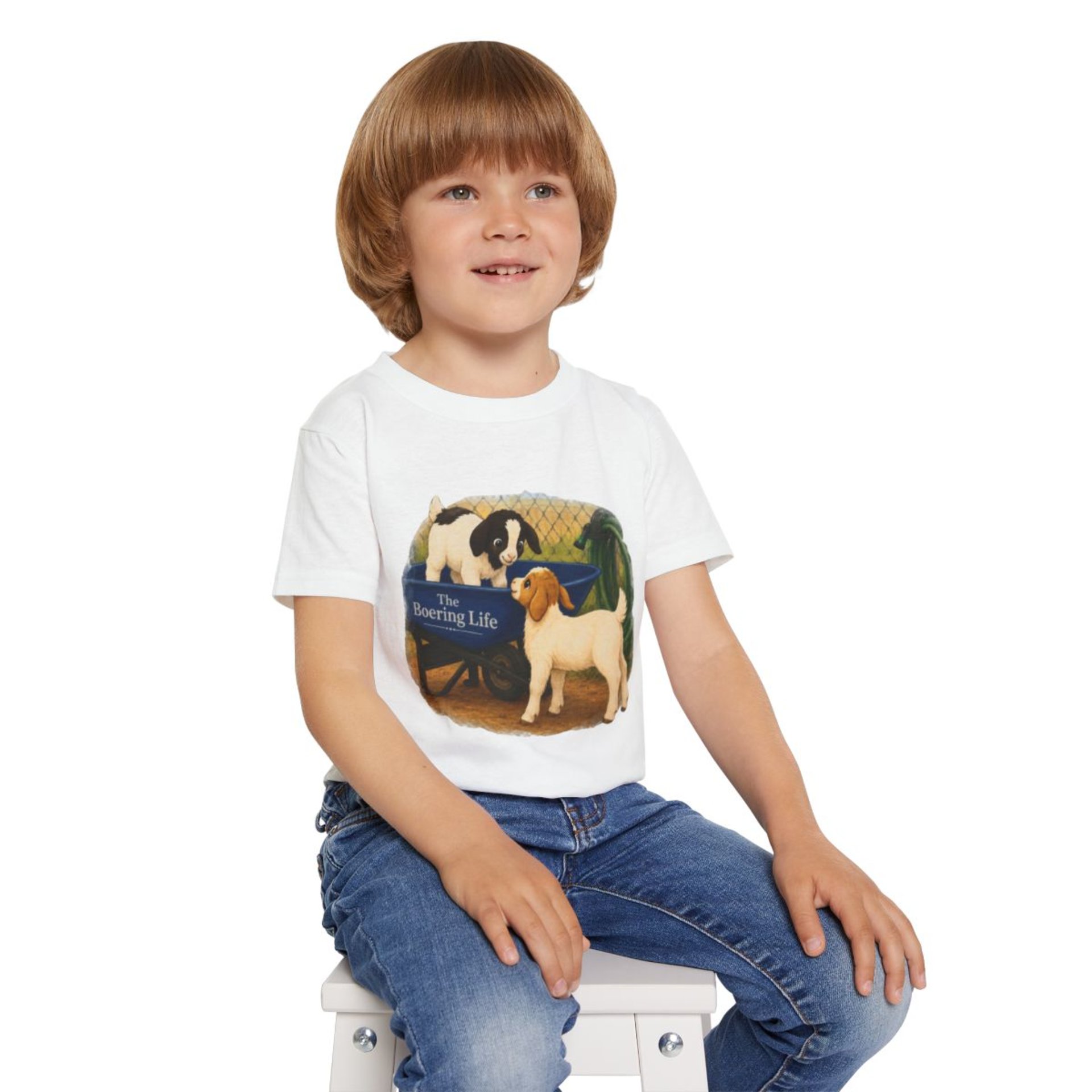 The Boering Life™ Illustration Toddler T-shirt | Farm Kid's Tee