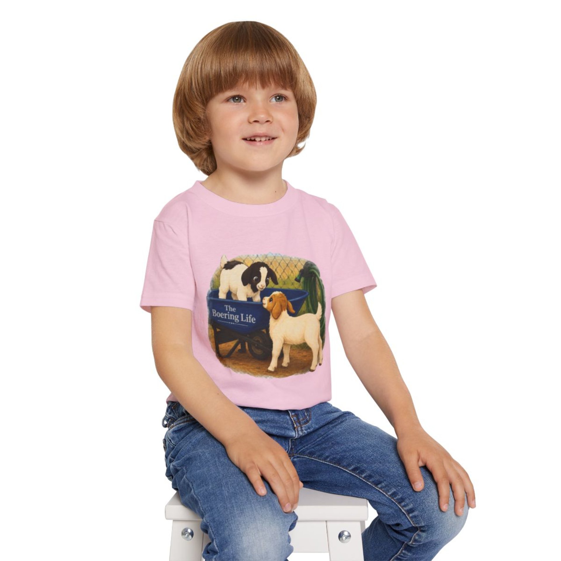 The Boering Life™ Illustration Toddler T-shirt | Farm Kid's Tee