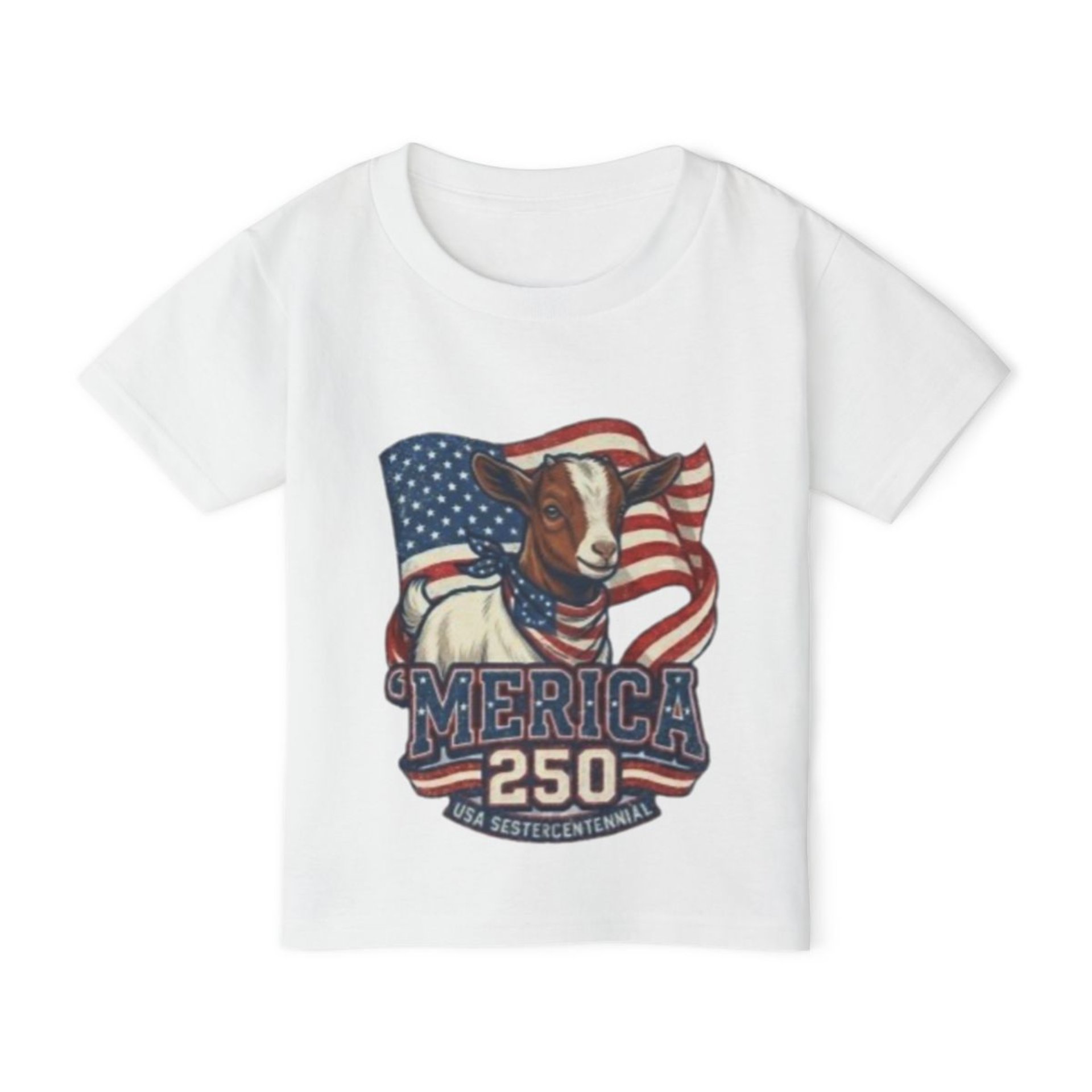 The Boering Life™ Toddler 'Merica 250 Goat Tee – Limited Edition