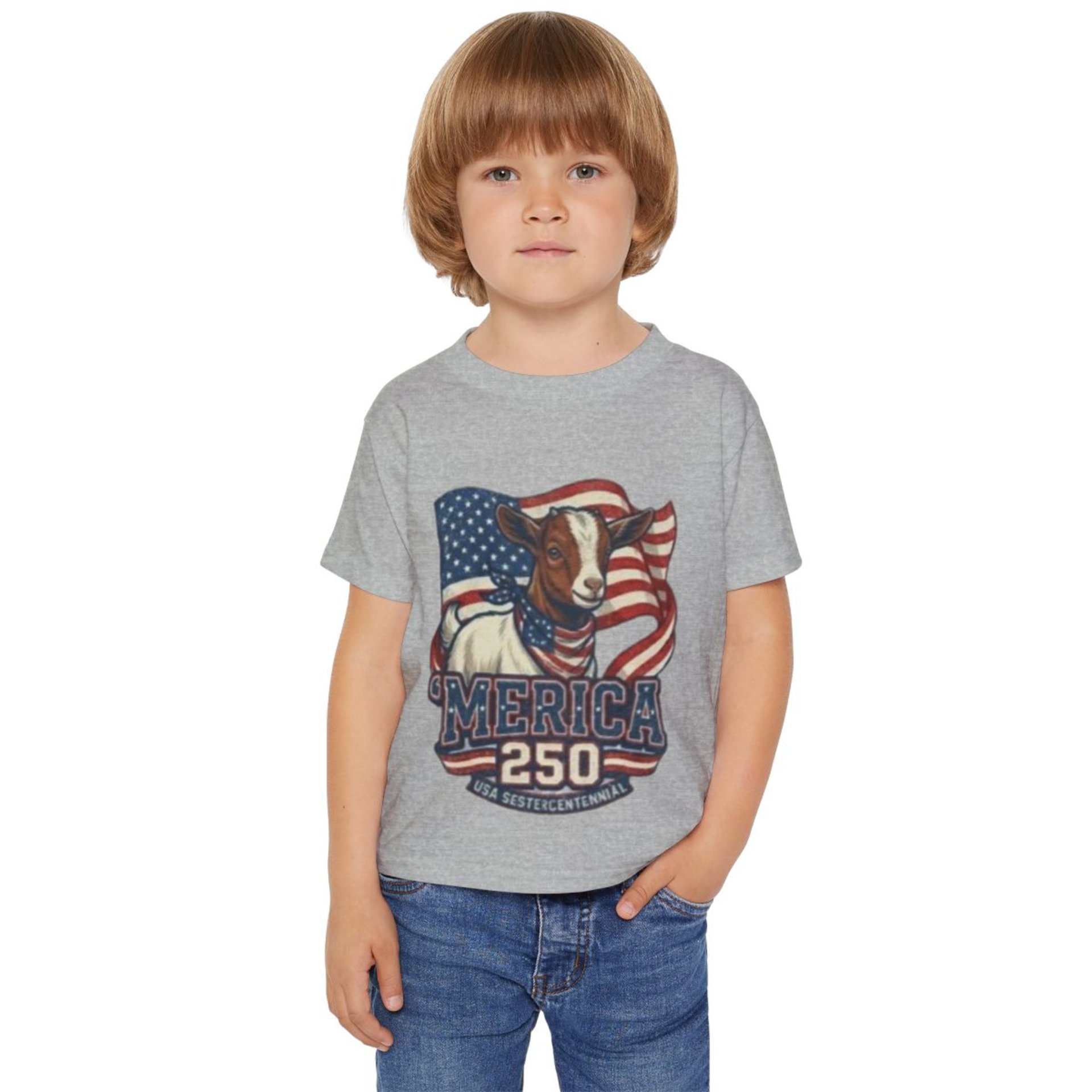 The Boering Life™ Toddler 'Merica 250 Goat Tee – Limited Edition