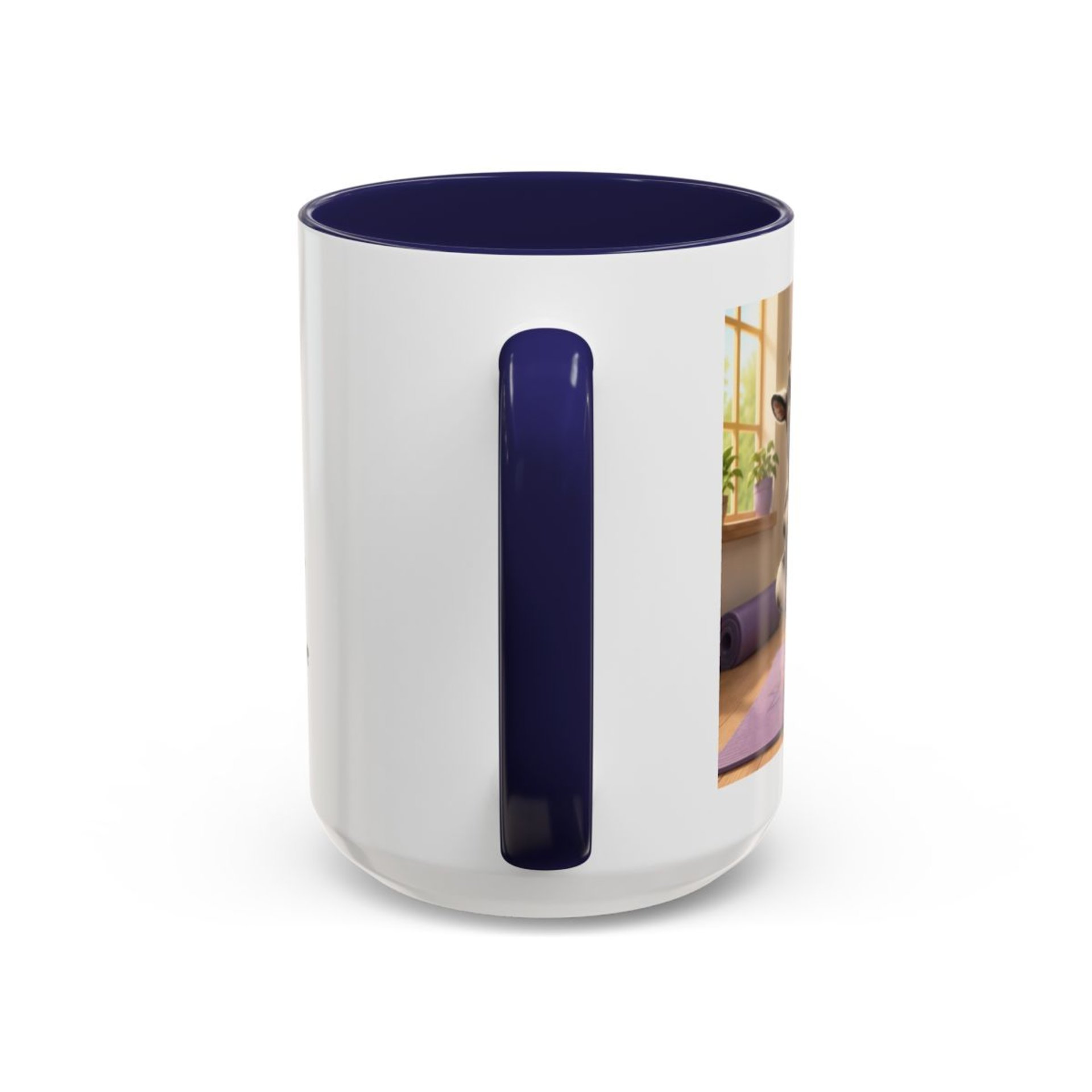 Yoga Goat Illustration Mug | Accent Coffee Mug