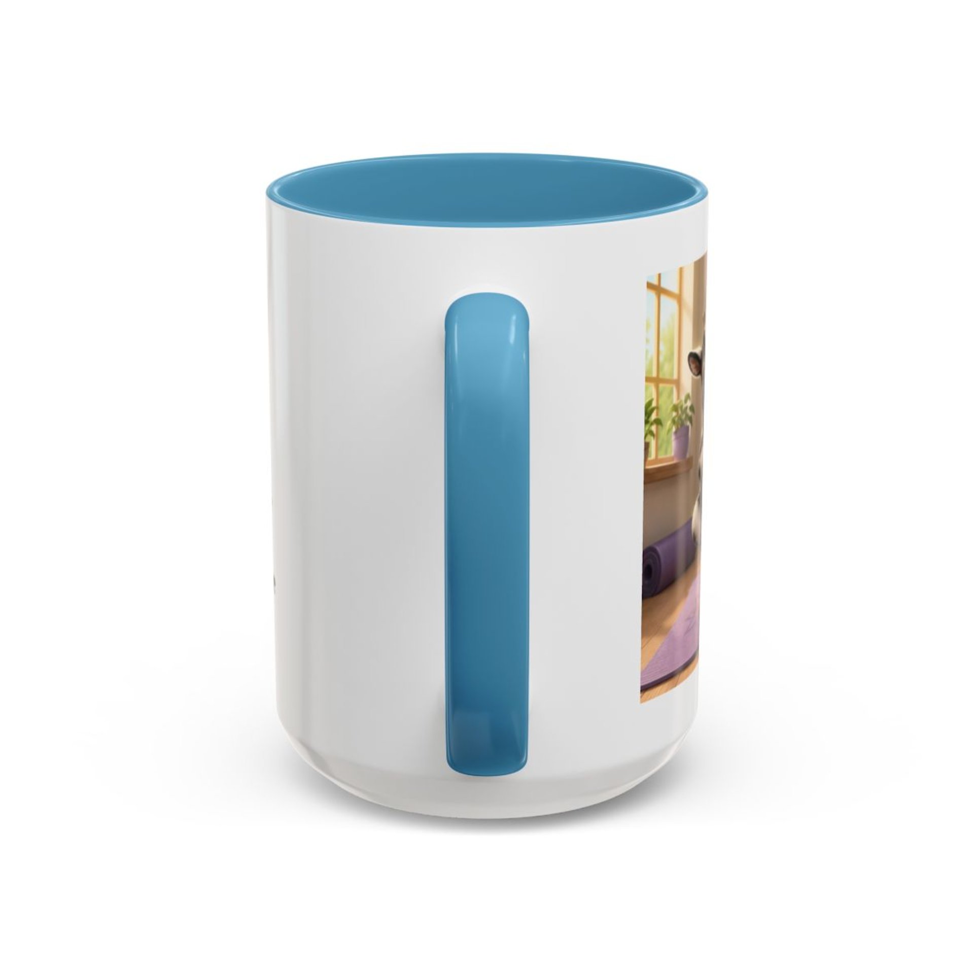 Yoga Goat Illustration Mug | Accent Coffee Mug