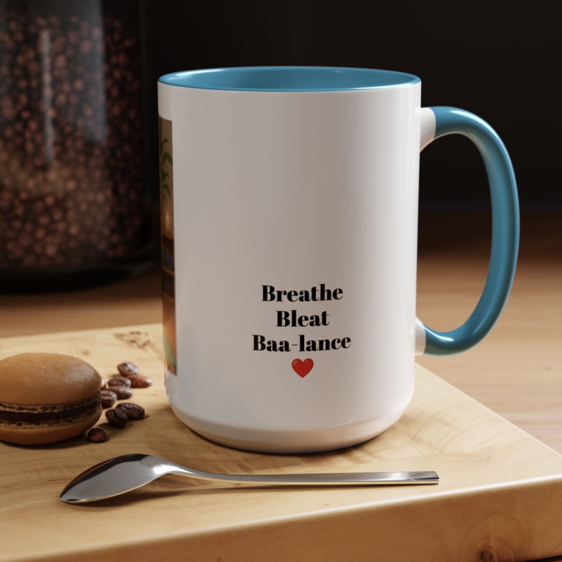 Yoga Goat Illustration Mug | Accent Coffee Mug