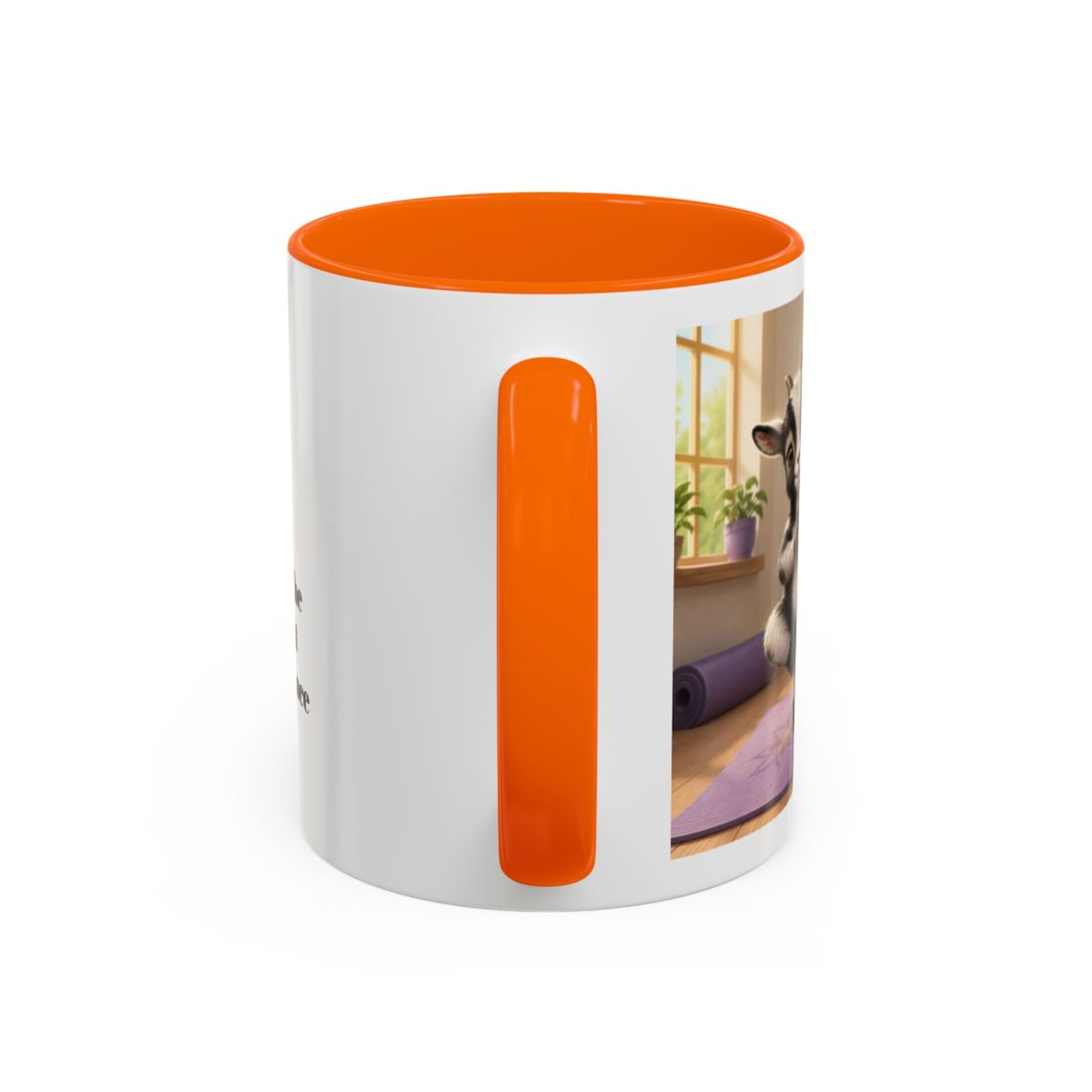 Yoga Goat Illustration Mug | Accent Coffee Mug
