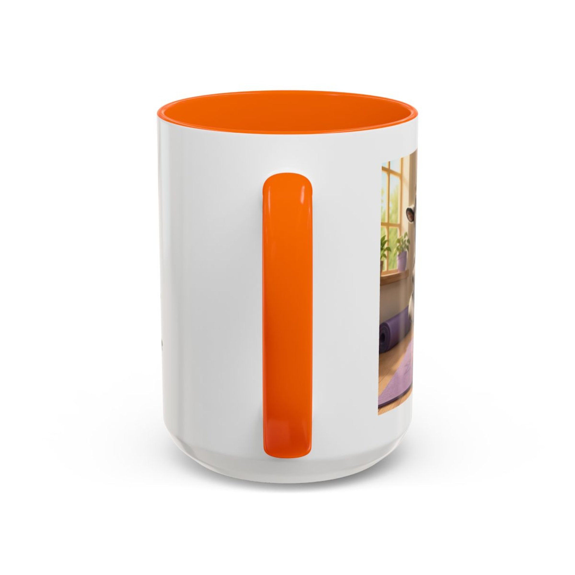 Yoga Goat Illustration Mug | Accent Coffee Mug