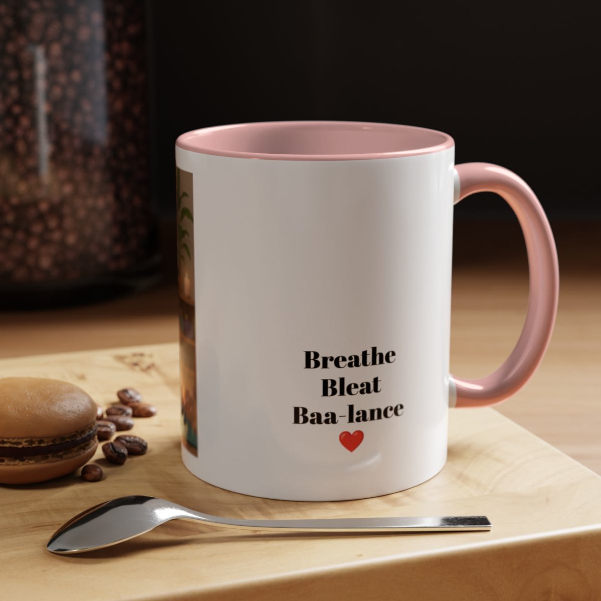 Yoga Goat Illustration Mug | Accent Coffee Mug