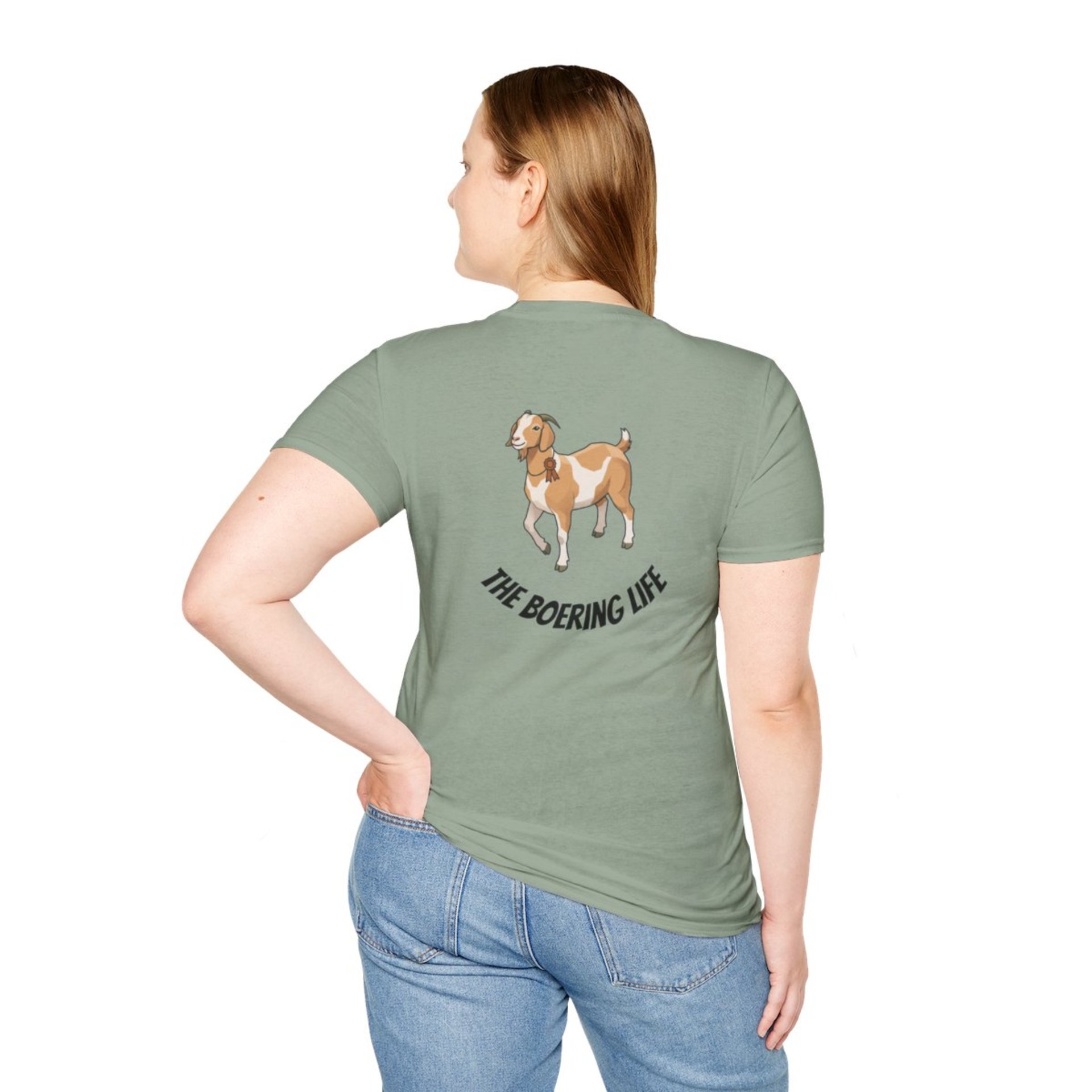 The Boering Life™ T-Shirt | Minimal Text Chest Logo, Casual Tee