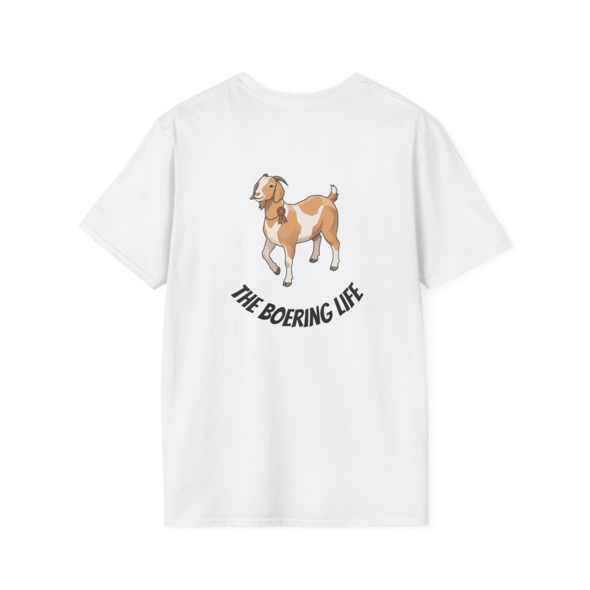 The Boering Life™ T-Shirt | Minimal Text Chest Logo, Casual Tee