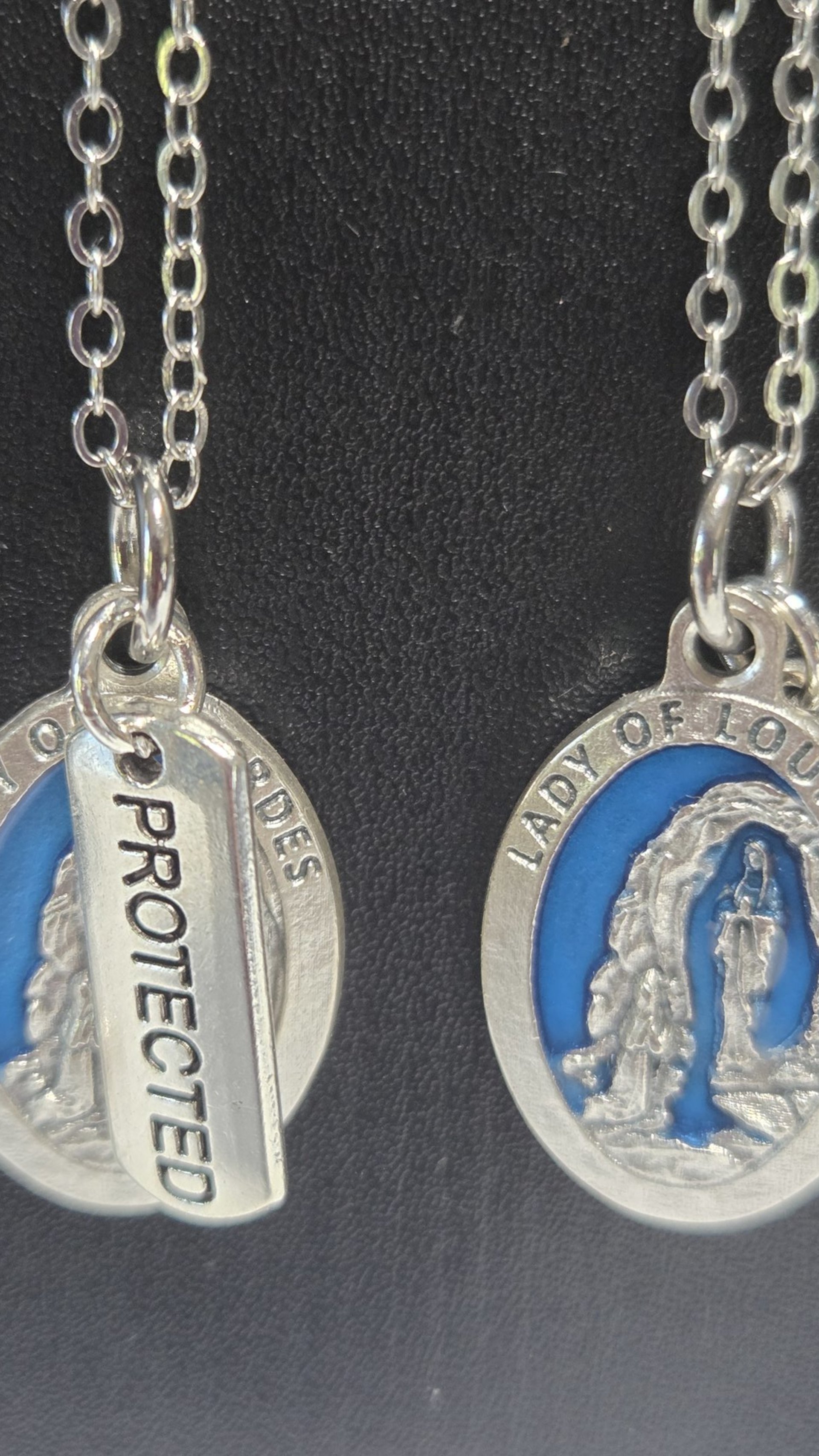 "PROTECTED" Lady of Lourdes Grotto Necklace – Spiritual Gift
